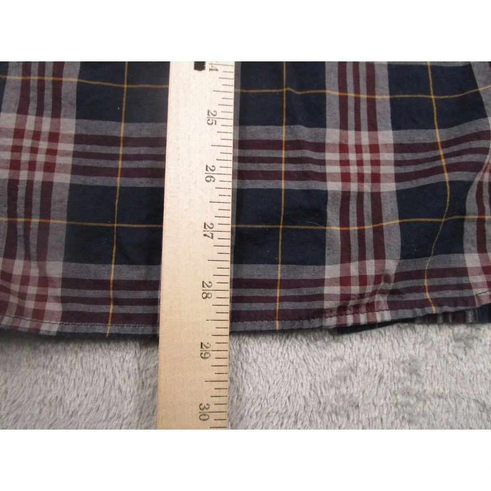 Banana Republic Shirt Mens‎ Large Blue Plaid Button Down Long Sleeve Preppy